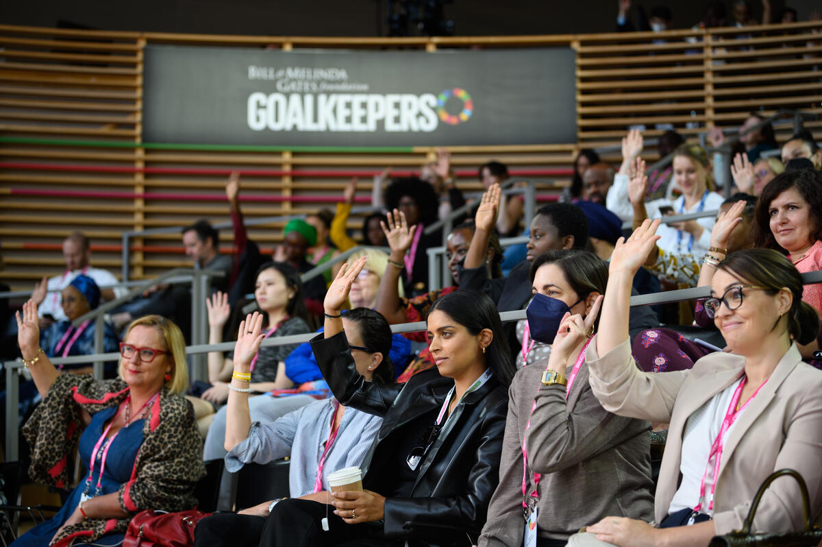 Attendees at Goalkeepers 2022 ©Gates Archive/Mike Lawrence