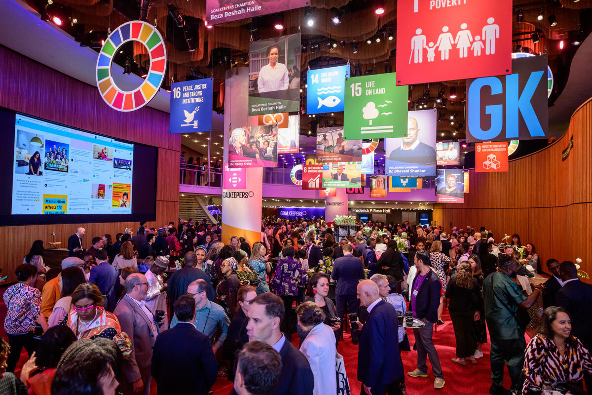 Guests attend the 2024 Goalkeepers NYC event. ©Gates Archive/Mike Lawrence