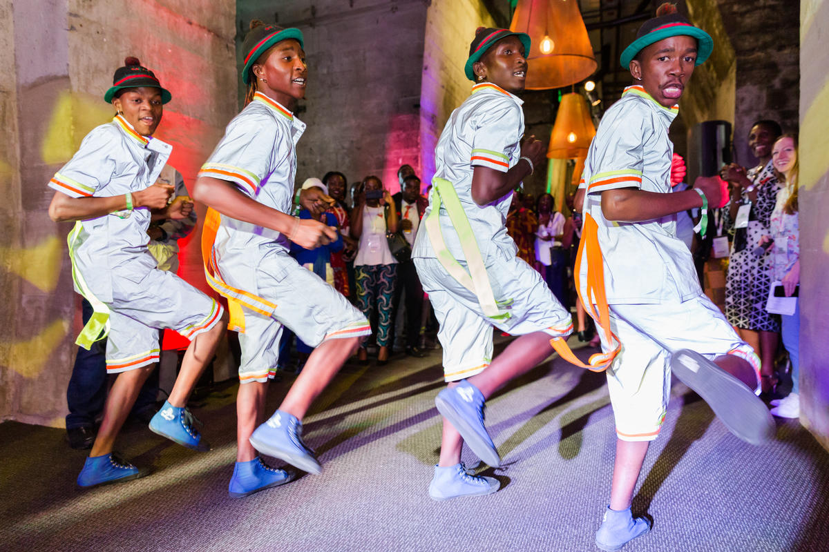 Dancers perform at a reception following the 2018 Goalkeepers event in Johannesburg, South Africa. ©Gates Archive/Ilan Godfrey